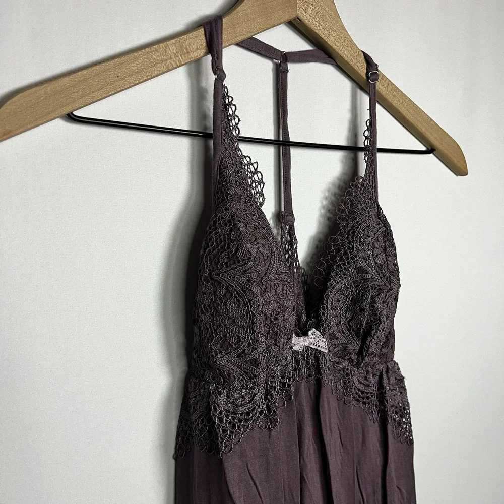 Victoria's Secret Top Women Sz Small Purple Intimates Sleep Slip Baby Doll Tank - Picture 3 of 7